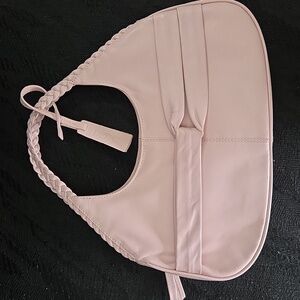 Taurus Blush Pink Leather Mini Shoulder Bag Braided Handle